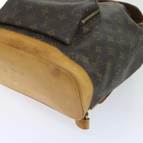 LOUIS VUITTON Monogram Montsouris GM Backpack M51135 LV Auth 55075 - Picture 3 of 16